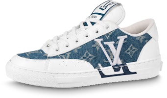 (Women) Louis Vuitton Charlie Sneakers 'White Denim Monogram' 1AAW2A (Women) Louis Vuitton Charlie Sneakers 'White Denim Monogram' 1AAW2A