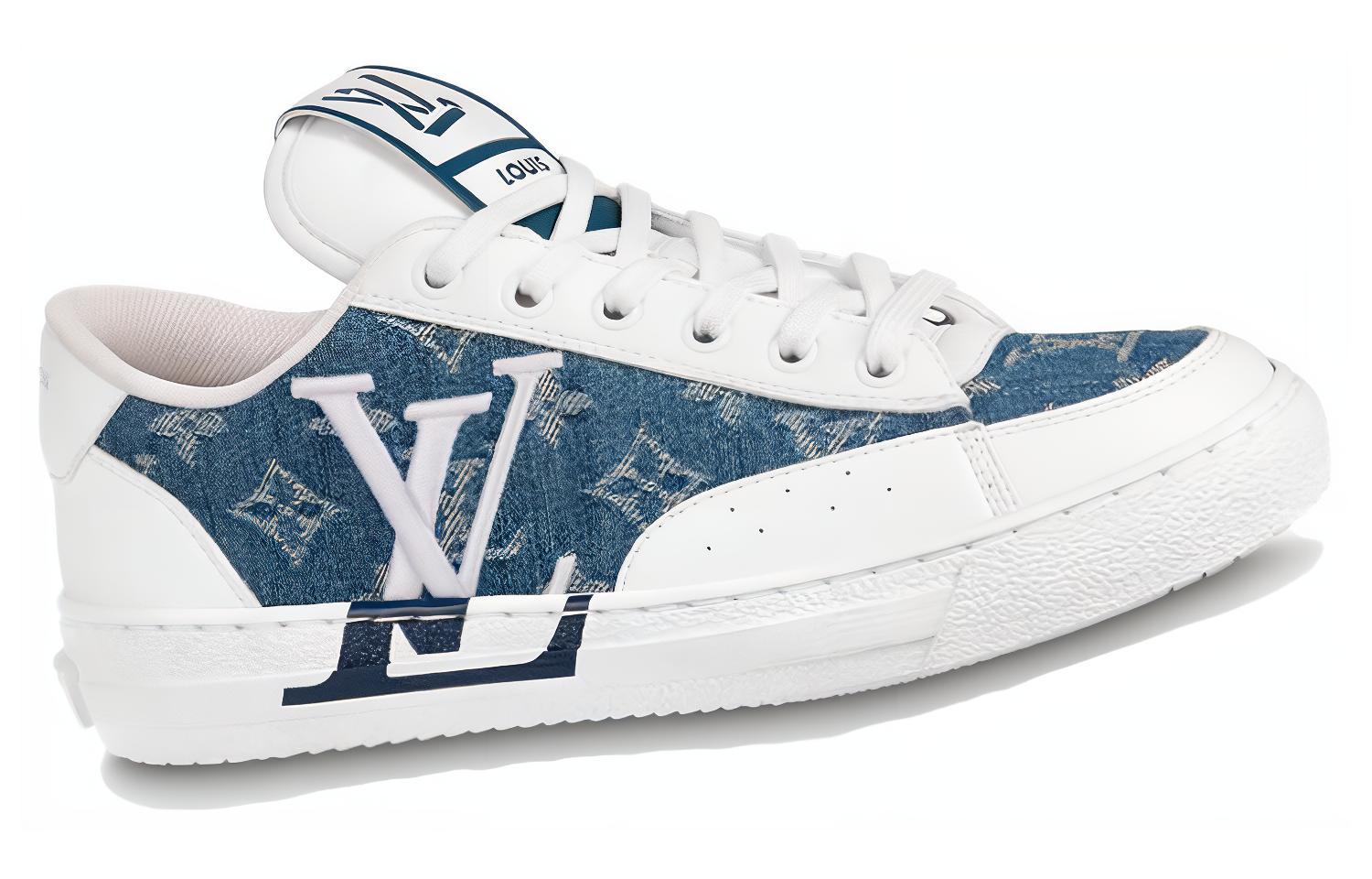 Order (W) Louis Vuitton Charlie Sepatu 'White Denim Monogram' 1AAW2A