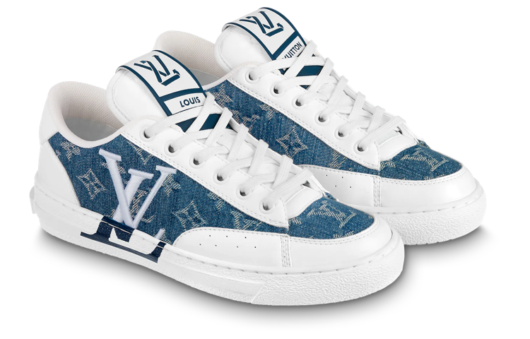 Lookbook (W) Louis Vuitton Charlie Sepatu 'White Denim Monogram' 1AAW2A