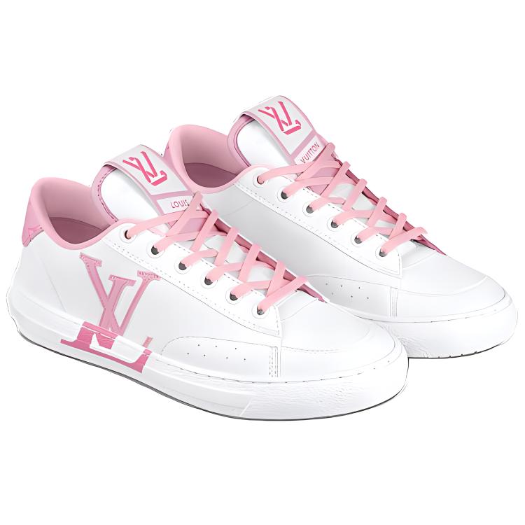 Lookbook (W) Louis Vuitton Charlie Sneakers 'Putih Merah Muda' 1AAC95