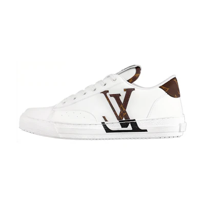(W) LV Charlie Sneakers 'White with Brown Side Logo'