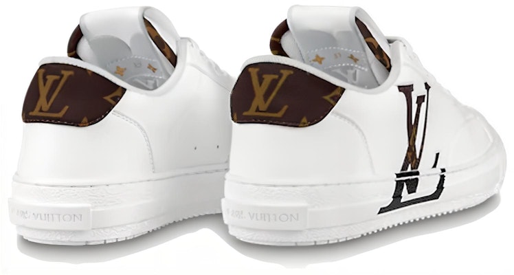 LOUIS VUITTON Charlie 系帶 低筒 時尚板鞋 女款 白棕 Shop LOUIS VUITTON Charlie 系帶 低筒 時尚板鞋 女款 白棕