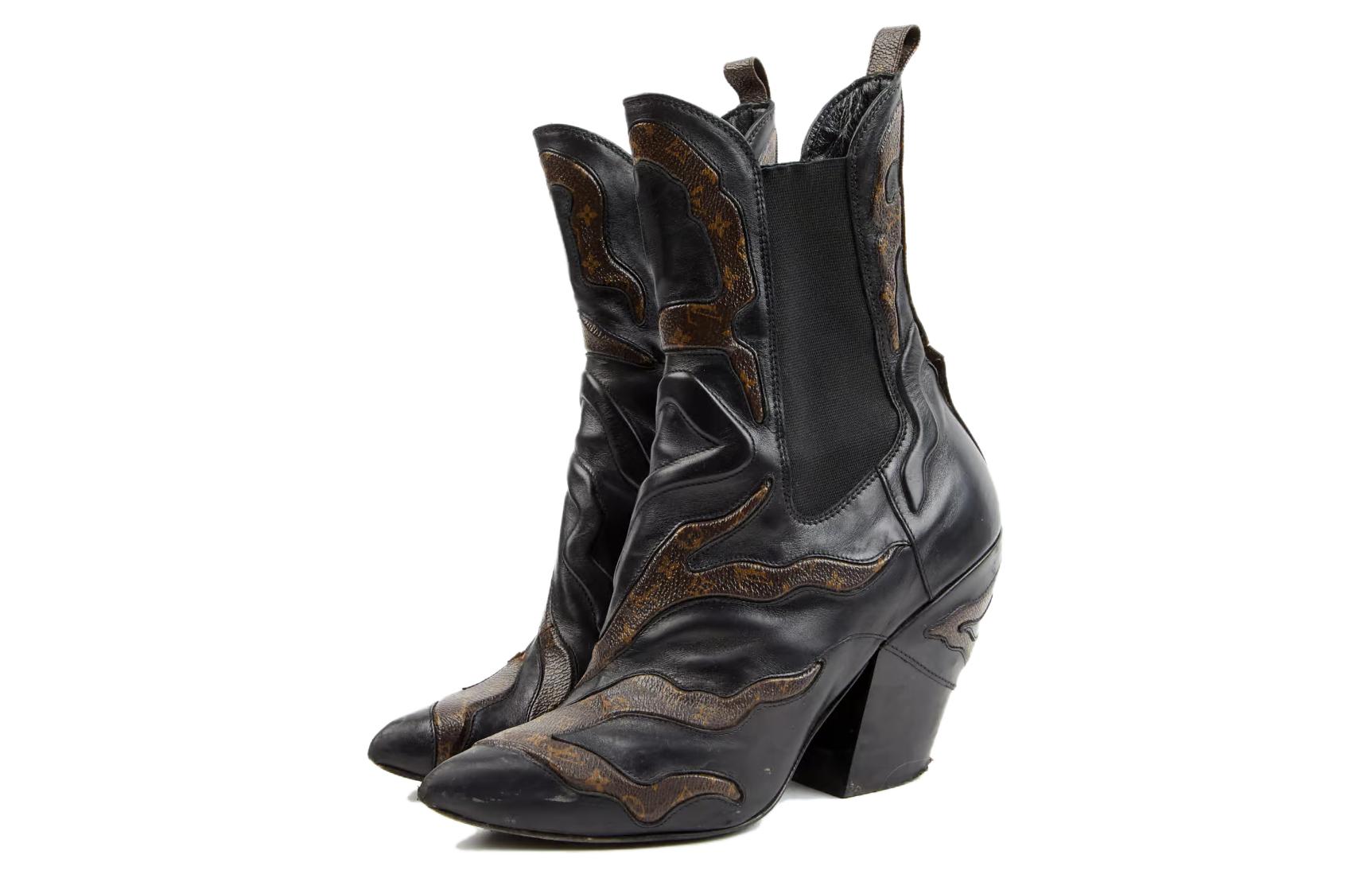 Lookbook (W) Bota Louis Vuitton Chelsea 'Negra' 1A3YXZ