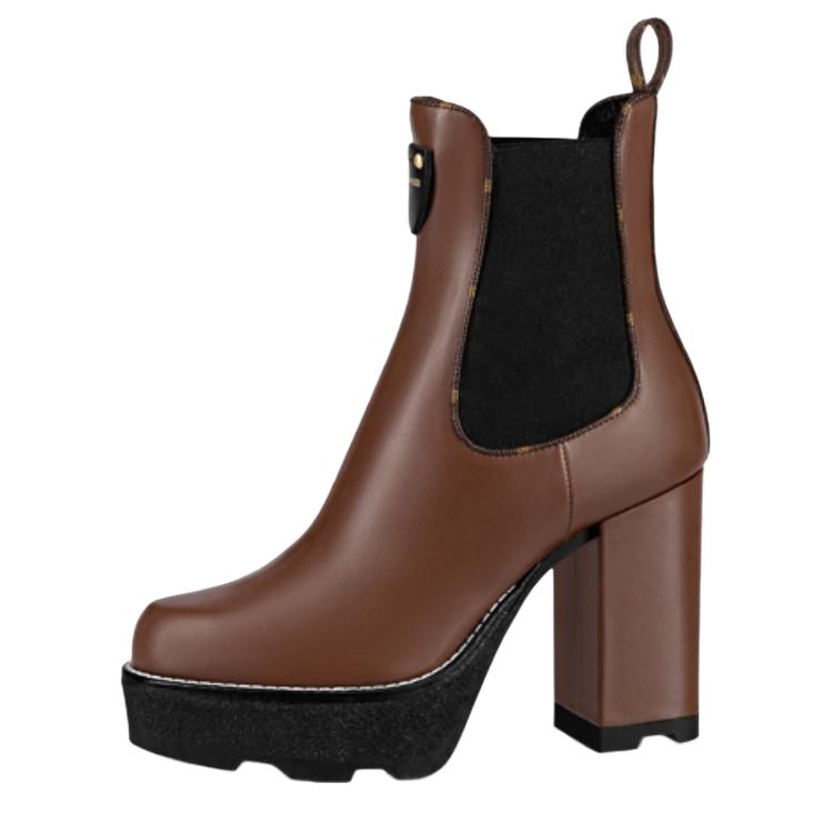 (Women) Louis Vuitton Chelsea Boot 'Brown' 1AABBM