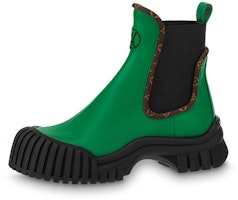 (Women) Louis Vuitton Chelsea Boot 'Green Ruby Calfskin' 1AB0GI (Women) Louis Vuitton Chelsea Boot 'Green Ruby Calfskin' 1AB0GI