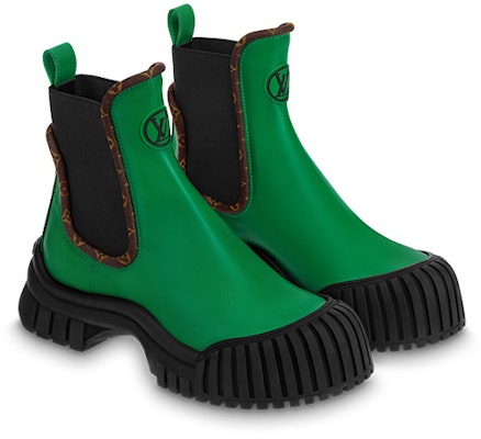 (Women) Louis Vuitton Chelsea Boot 'Green Ruby Calfskin' 1AB0GI Lookbook (Women) Louis Vuitton Chelsea Boot 'Green Ruby Calfskin' 1AB0GI
