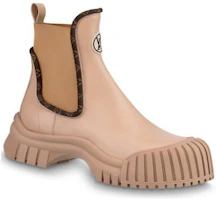 Order (W) Louis Vuitton Chelsea Boot 'Ruby Beige' Sepatu Boot Wanita Keren 1AB0EY