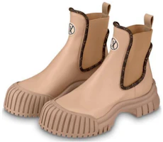 Shop (W) Louis Vuitton Chelsea Boot 'Ruby Beige' Sepatu Boot Wanita Keren 1AB0EY
