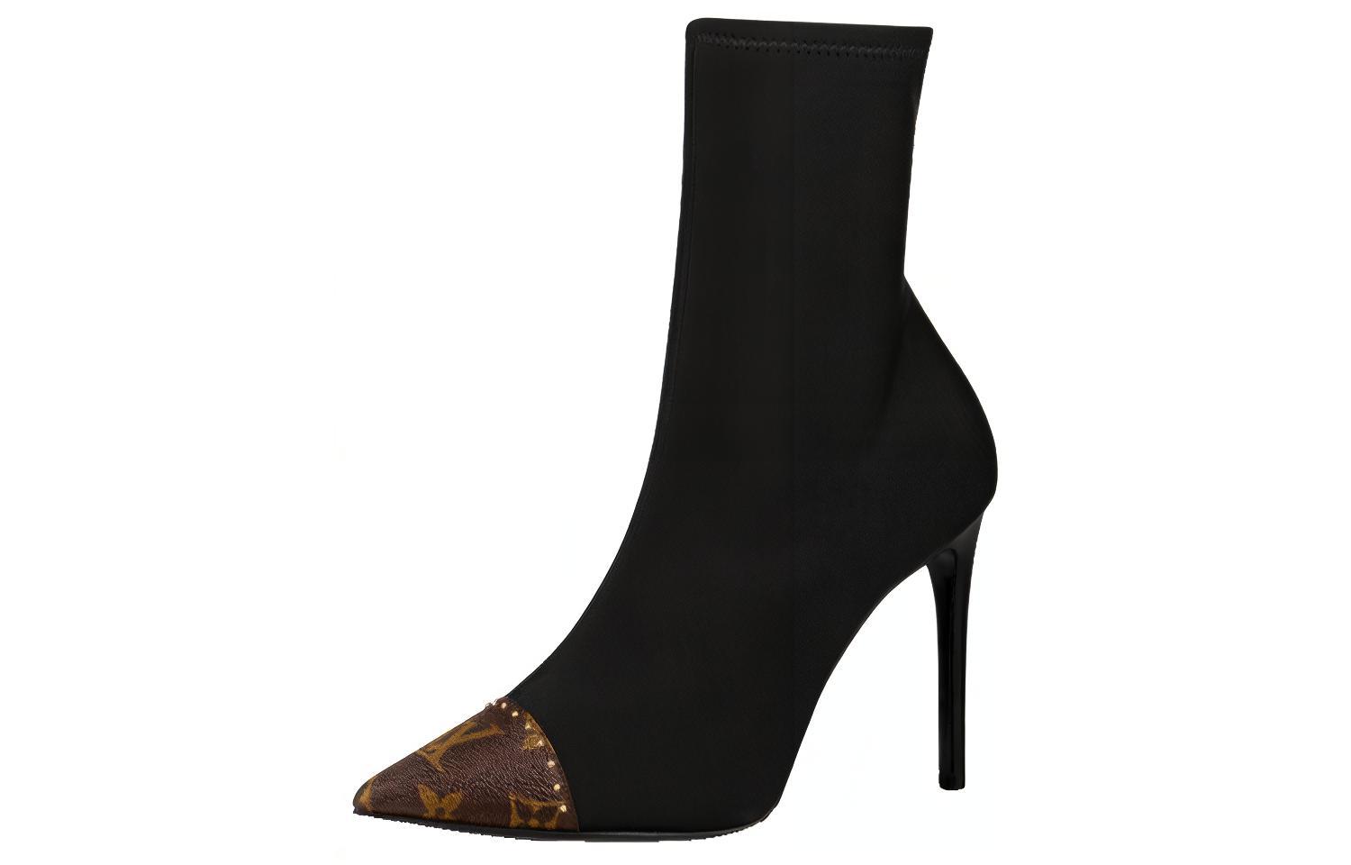 (W) LV Cherie Short Boot 'Black Fashion'