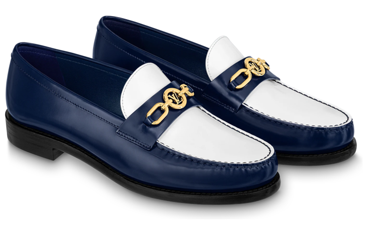 Order (W) Scarpe Mocassini Louis Vuitton Chess Flat ''Blu'' 1ABIC2