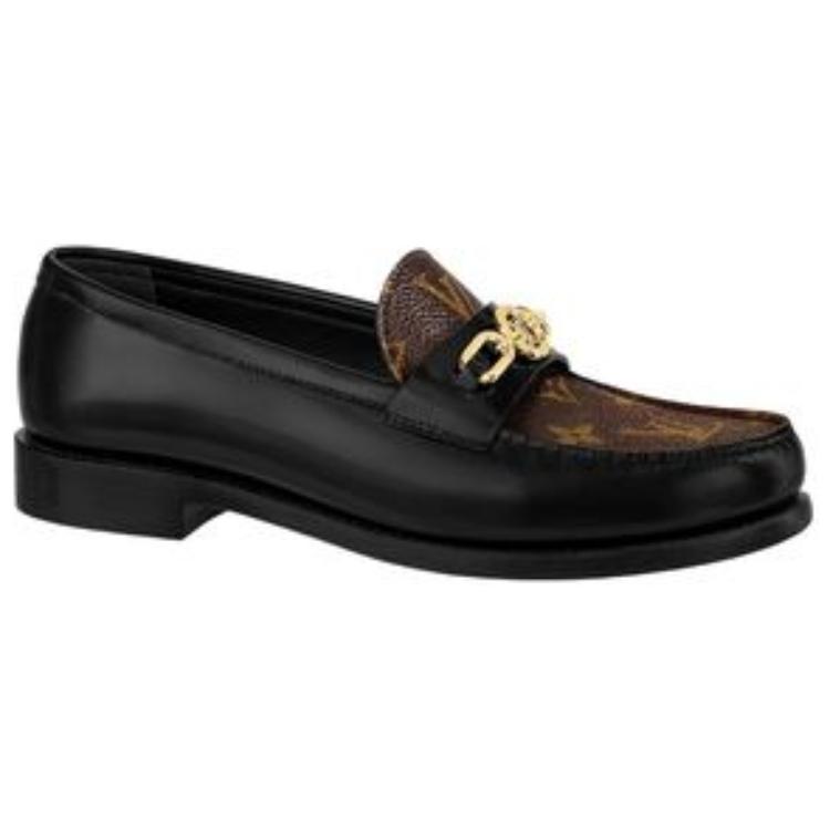 Order (W) Louis Vuitton Chess Slipper ''Schwarz mit Braunem Monogramm'' 1ABPLA