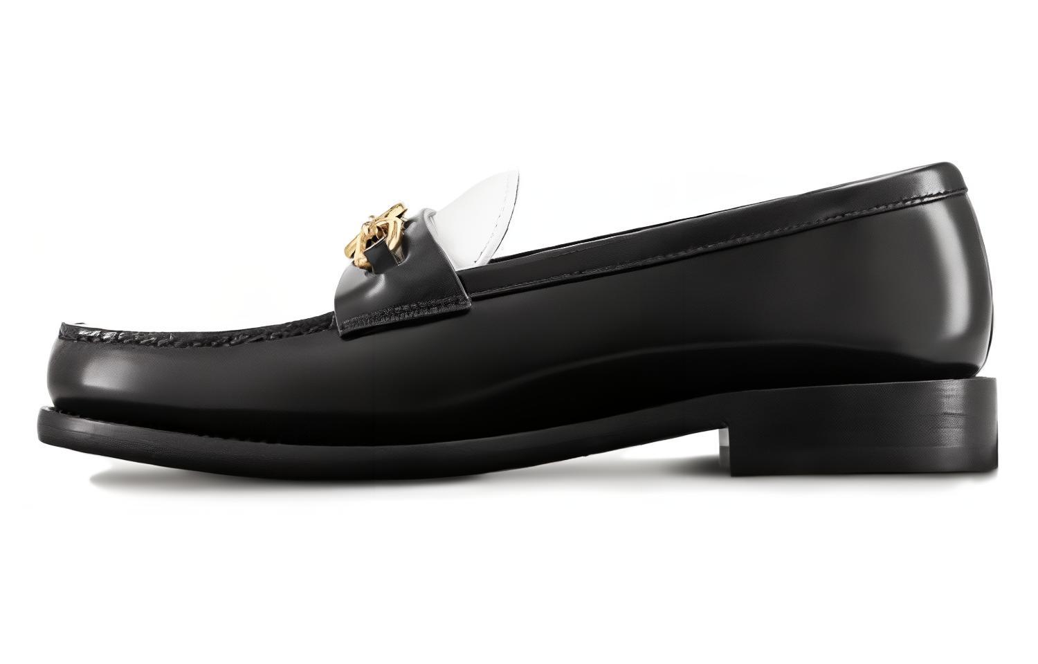 (Women) Louis Vuitton Chess Leather Round Toe Loafer 'Black' 1ACKA4
