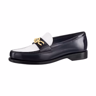 (W) LV Chess Loafer 'Black White'