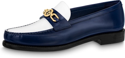 (Women) Louis Vuitton Chess Flat Loafer Shoes 'Blue' 1ABIC2 (Women) Louis Vuitton Chess Flat Loafer Shoes 'Blue' 1ABIC2