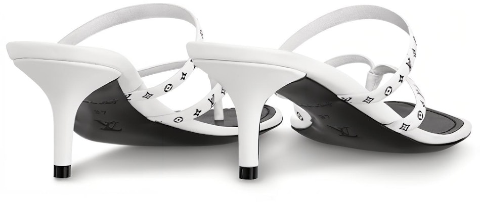 (W) ルイ・ヴィトン シチズンサテンレザー ハイヒールスライド (白) 1A7S3L Purchase (W) ルイ・ヴィトン シチズンサテンレザー ハイヒールスライド (白) 1A7S3L