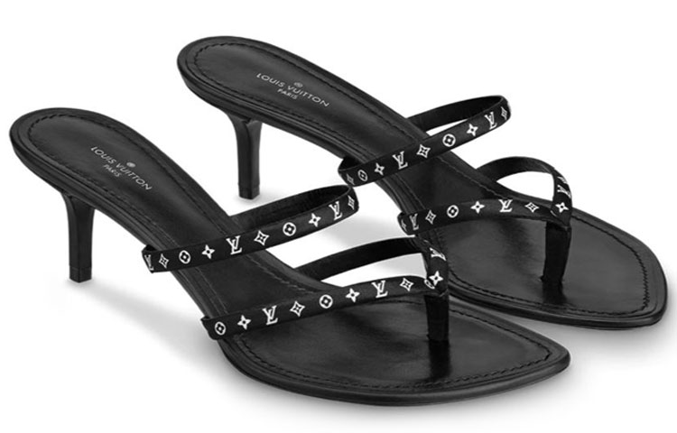 Shop (W) "Louis Vuitton Sandalia Citizen 'Piel de Becerro Satén Negro'" 1A7S3A