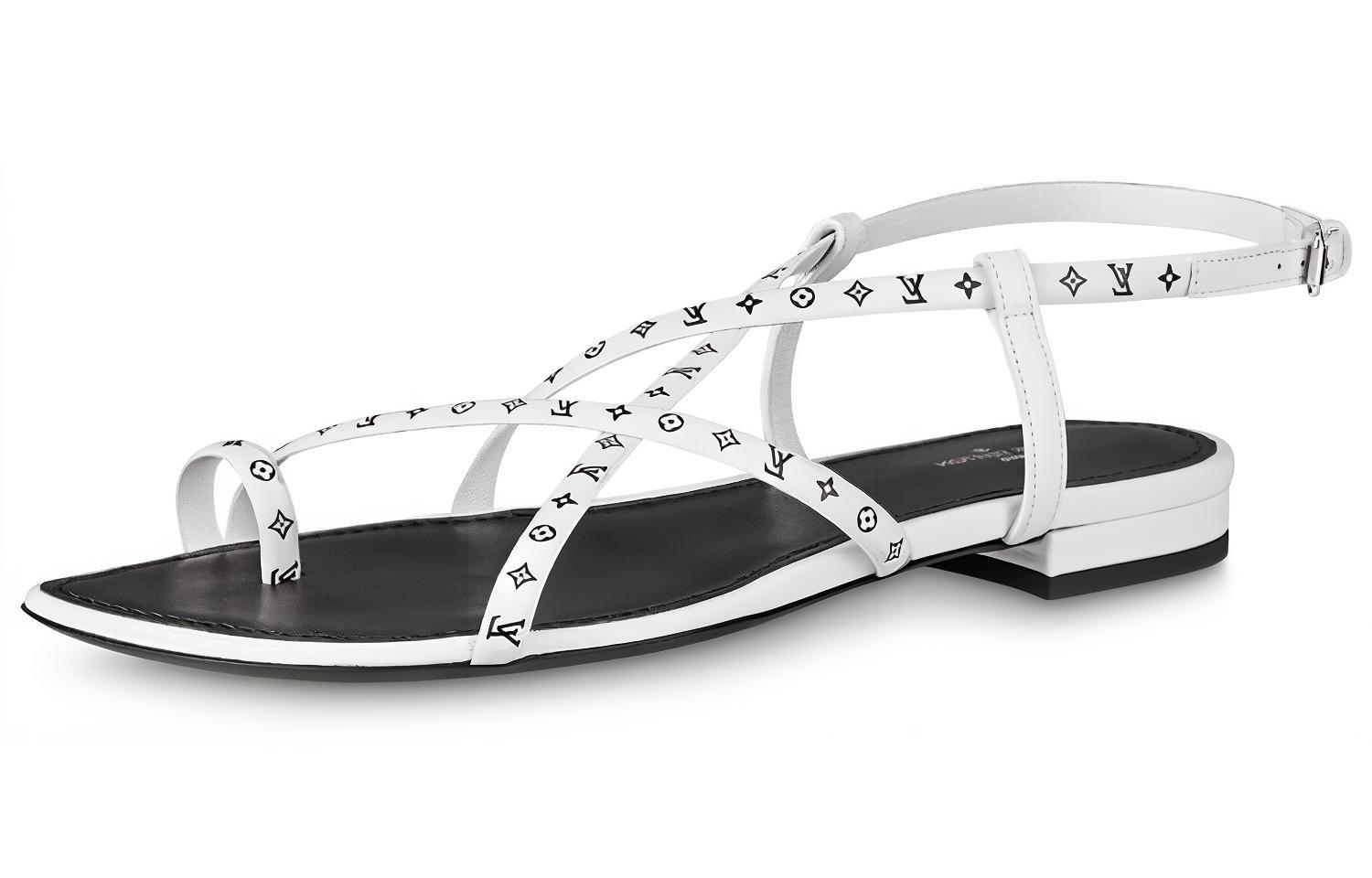 (Women) Louis Vuitton Citizen sandals 'White' 1A7RZJ