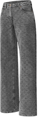 (Women) LOUIS VUITTON Classic Flared Black Denim Jeans 1AGBK7 Shop (Women) LOUIS VUITTON Classic Flared Black Denim Jeans 1AGBK7