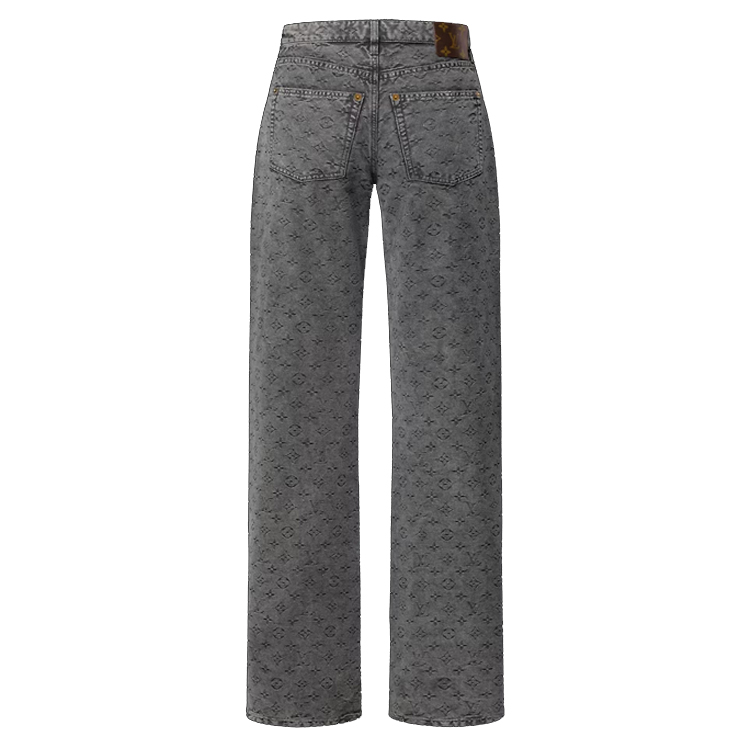 Lookbook (W) LOUIS VUITTON Pantalones Vaqueros Clásicos Acampanados Mujer Negro 1AGBK9