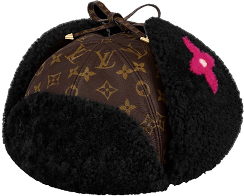 (W) Topi Perang Bulu Louis Vuitton Logo LV Klasik Cetakan 3D M76565 Order (W) Topi Perang Bulu Louis Vuitton Logo LV Klasik Cetakan 3D M76565