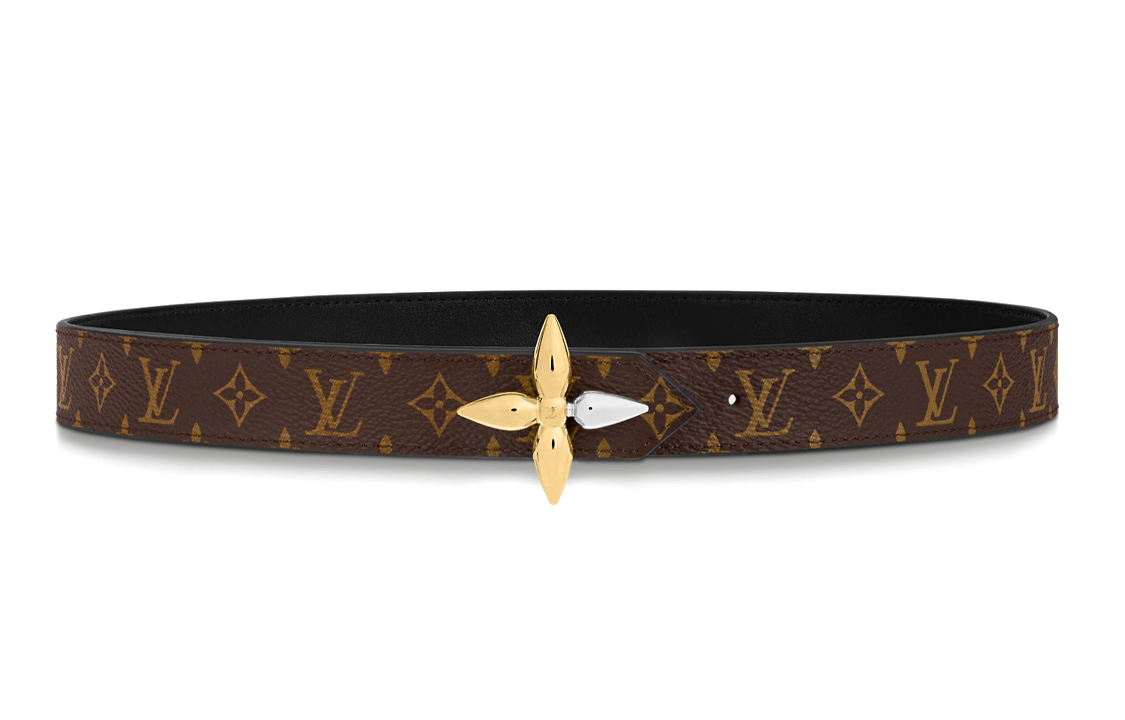 (Women) Louis Vuitton Classic Monogram Smooth Buckle Belt M0554V