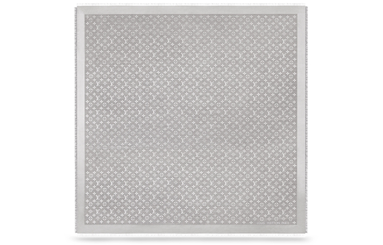 (Women) LOUIS VUITTON Classic Monogram Wool Cashmere Scarf for Women M70804 圖 4