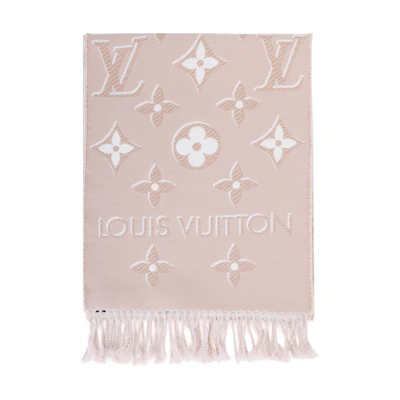 (Women) Louis Vuitton Classic Monogram Wool Scarf Pink . M78237