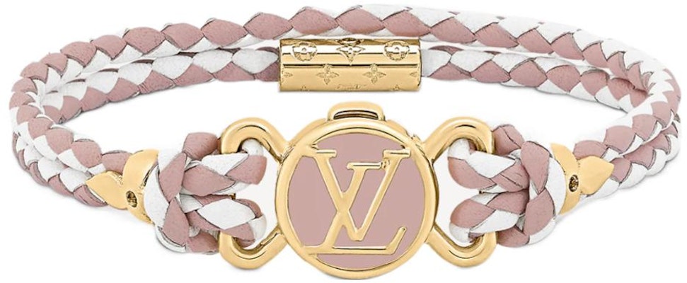(W) Louis Vuitton Gelang Kulit Bunga Clic It Ungu/Putih. M8061F Order (W) Louis Vuitton Gelang Kulit Bunga Clic It Ungu/Putih. M8061F