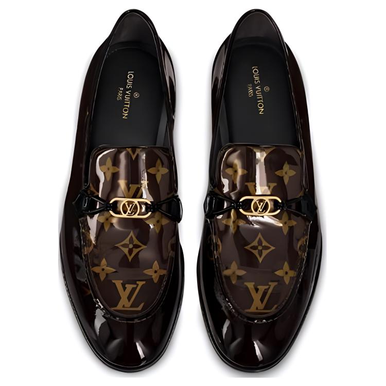 (W) LV Club Monogram Loafer 'Black Brown Patent Calfskin' 圖 3