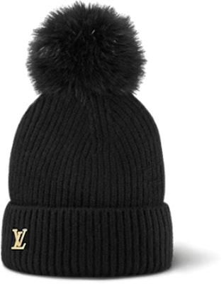 (W) 路易威登冷火花羊絨毛球針織帽 黑色 M79256 Buy (W) 路易威登冷火花羊絨毛球針織帽 黑色 M79256