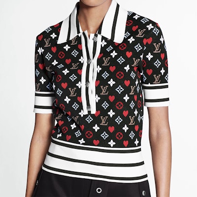 (W) 루이비통 컬러블록 스트라이프 폴로 니트 스웨터 1A8M2Y Shop (W) 루이비통 컬러블록 스트라이프 폴로 니트 스웨터 1A8M2Y