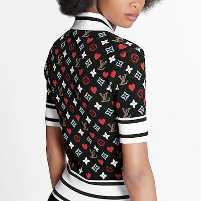 (W) 루이비통 컬러블록 스트라이프 폴로 니트 스웨터 1A8M2Y Purchase (W) 루이비통 컬러블록 스트라이프 폴로 니트 스웨터 1A8M2Y