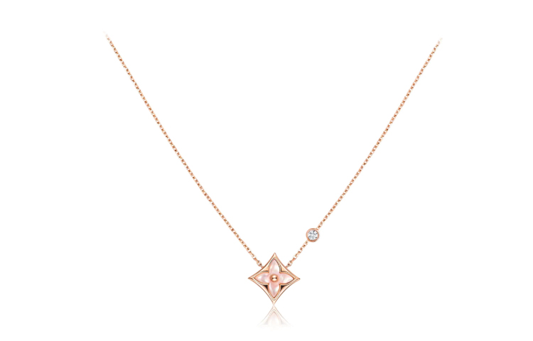 (Women) Louis Vuitton Color Blossom BB Floral Pendant 18K Gold Diamond Necklace for Women Q93612 圖 2