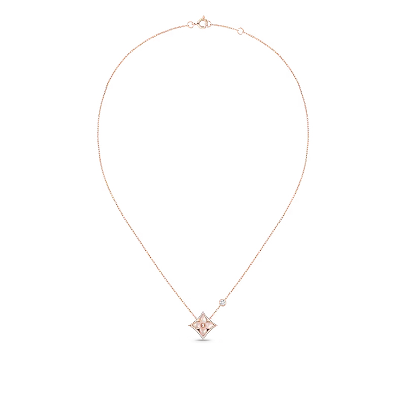 (Women) Louis Vuitton Color Blossom BB Floral Pendant 18K Gold Diamond Necklace for Women Q93612 圖 6