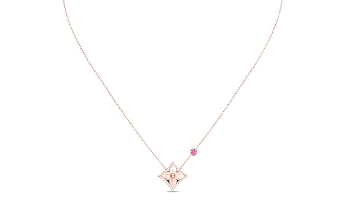 (Women) Louis Vuitton Color Blossom BB Limited 18K Rose Gold Necklace for Women Q03099