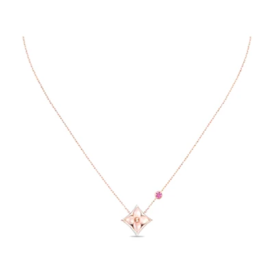(Women) Louis Vuitton Color Blossom BB Limited 18K Rose Gold Necklace for Women Q03099