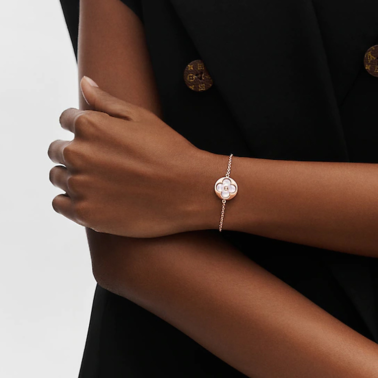 (Women) Louis Vuitton Color Blossom Rose Gold Pearl Bracelet for Women. Q95465 圖 3