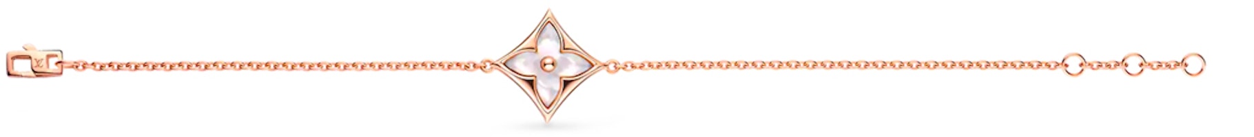 (Women) Louis Vuitton Color Blossom Square 18K Gold Mother-of-Pearl Bracelet. Q95466 (Women) Louis Vuitton Color Blossom Square 18K Gold Mother-of-Pearl Bracelet. Q95466