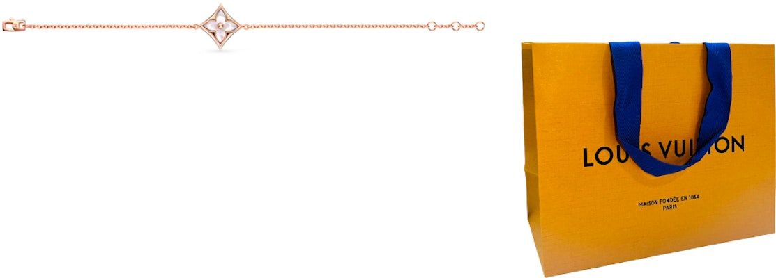 (W) 루이비통 컬러 블라썸 스퀘어 18K 골드 자개 팔찌. Q95466 Shop (W) 루이비통 컬러 블라썸 스퀘어 18K 골드 자개 팔찌. Q95466