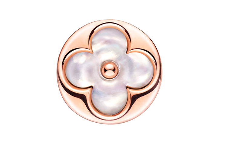 (Women) Louis Vuitton Color Blossom Sun 18K Rose Gold White Shell Earrings Q96425 圖 2