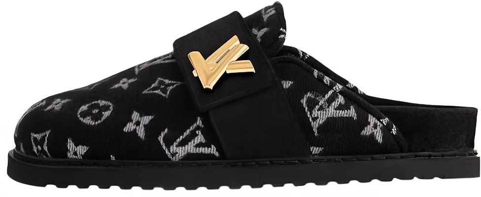 路易威登 舒適時尚 包頭拖鞋 女款 黑金 Buy 路易威登 舒適時尚 包頭拖鞋 女款 黑金