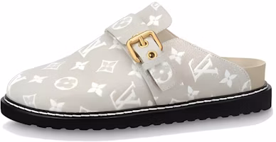Buy LOUIS VUITTON 舒適丹寧平底時尚拖鞋 女款 灰色