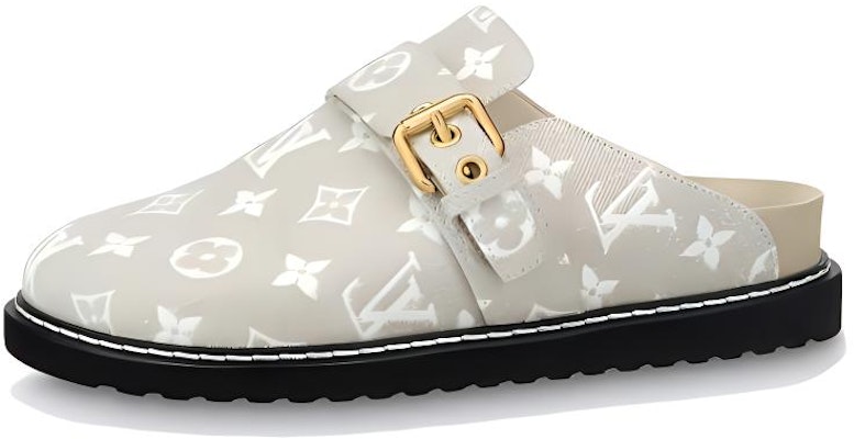 LOUIS VUITTON 舒適丹寧平底時尚拖鞋 女款 灰色 Buy LOUIS VUITTON 舒適丹寧平底時尚拖鞋 女款 灰色