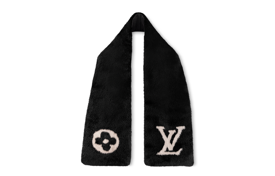 (Women) Louis Vuitton Cosy Knit Scarf for Women Black M78922 圖 2