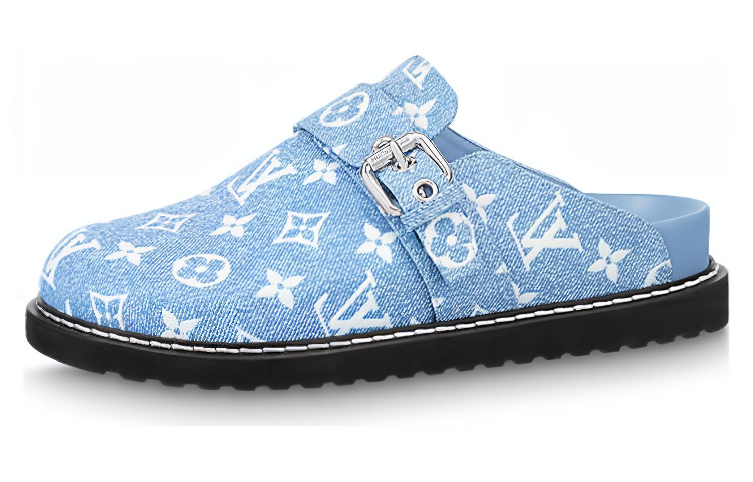 (Women) Louis Vuitton Cosy Mule 'Denim Blue' 1AB3PE