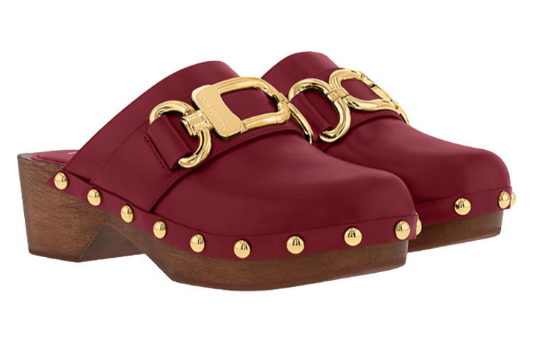 Lookbook (W) Louis Vuitton Cottage 'Mule de Cuero Burdeos' 1AC74X