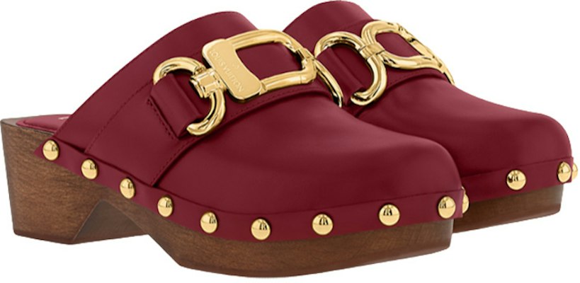 (W) Louis Vuitton Cottage ''Mule en Cuir Bourgogne'' 1AC74X Lookbook (W) Louis Vuitton Cottage ''Mule en Cuir Bourgogne'' 1AC74X