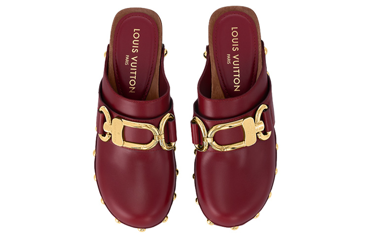 Shop (W) Louis Vuitton Cottage 'Mule de Cuero Burdeos' 1AC74X