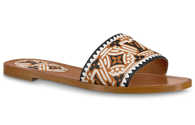 Order 路易威登 Lock It 平底休閒 時尚涼拖 女款 琥珀色