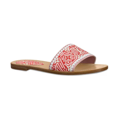 (W) LV Crafty Lock It Slides 'White Red Pink'